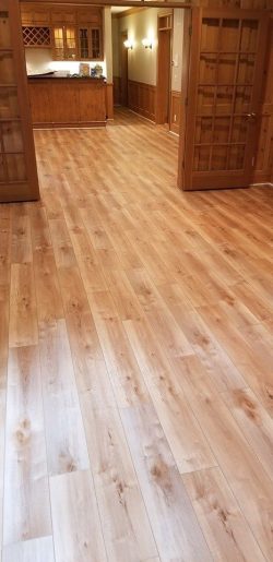 Beautiful light brown wood flooring